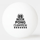 Beer Pong Champion Funny Text Pingpongbal (Achterkant)