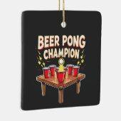 Beer Pong Champion Ping Pong Drink Keramisch Ornament (Rechts)