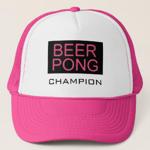 Beer Pong-Champion Pink Trucker Pet