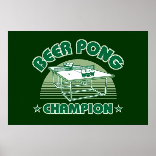 Beer Pong Champion Poster (Voorkant)