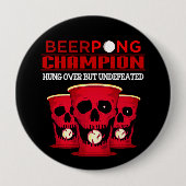 Beer Pong Champion Ronde Button 4,0 Cm (Voorkant)