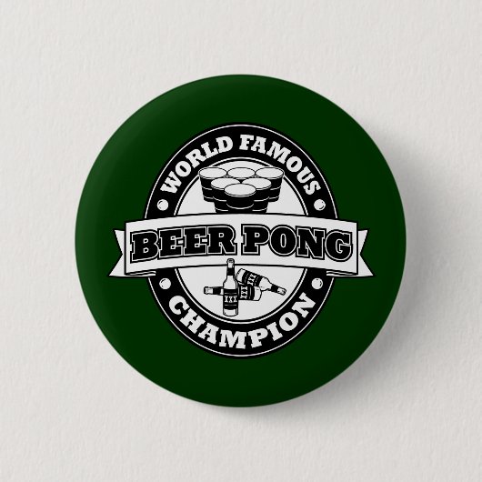 Beer Pong Champion Ronde Button 5,7 Cm (Voorkant)