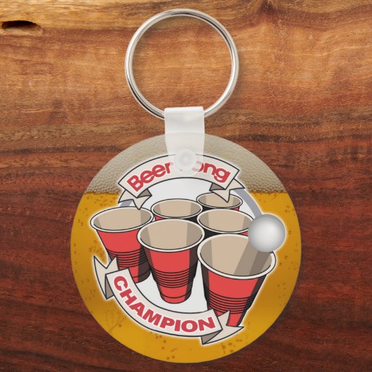 Beer Pong Champion Sleutelhanger (Voorkant)