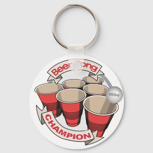 Beer Pong Champion Sleutelhanger (Voorkant)