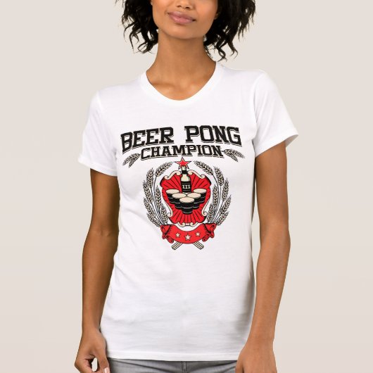 Beer Pong Champion T-shirt (Voorkant)
