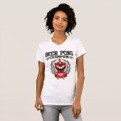 Beer Pong Champion T-shirt (Voorkant volledig)