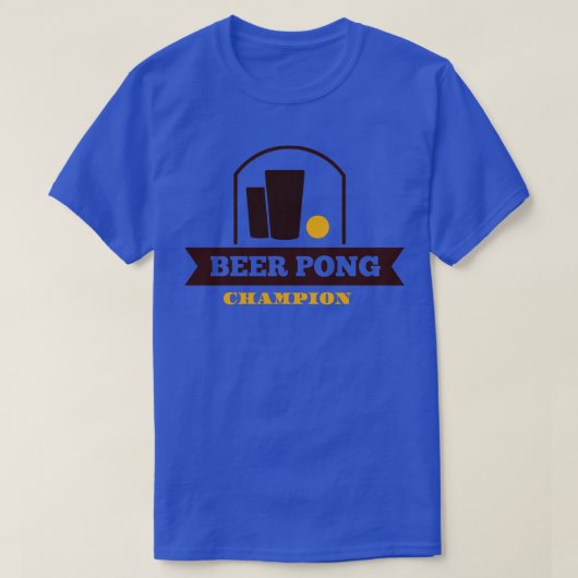 Beer pong champion t-shirt (Design voorkant)