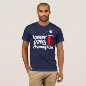 BEER Pong CHAMPION T-shirt (Voorkant volledig)