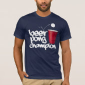 BEER Pong CHAMPION T-shirt (Voorkant)