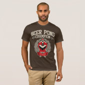 Beer Pong Champion T-shirt (Voorkant volledig)