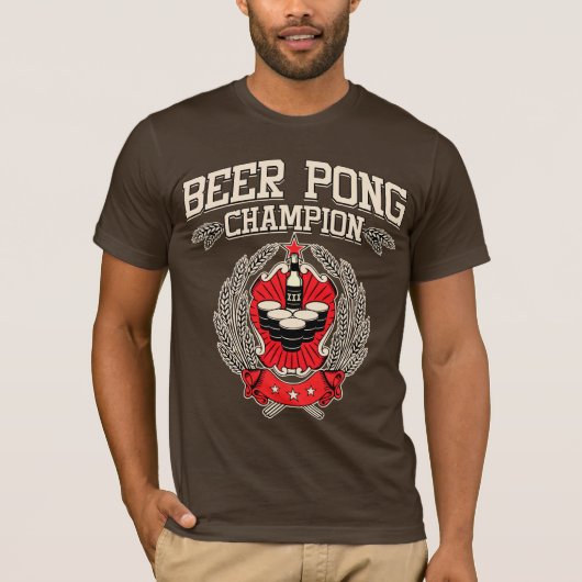 Beer Pong Champion T-shirt (Voorkant)