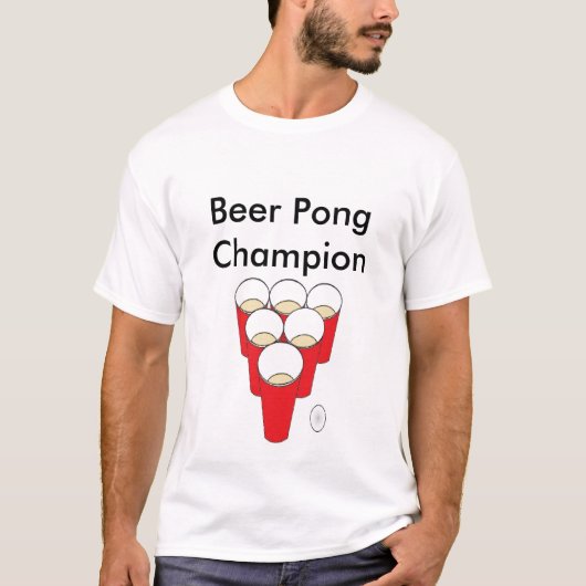 Beer Pong Champion T-shirt (Voorkant)