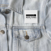 Beer Pong Champion Vierkante Button 5,1 Cm (In situ)