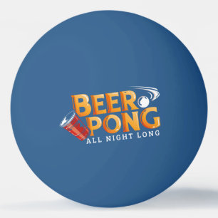 Beer Pong de hele nacht lang grappig Pingpongbal