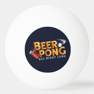 Beer Pong de hele nacht zomerfeest Pingpongbal