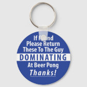 Beer Pong Dominance Sleutelhanger (Voorkant)