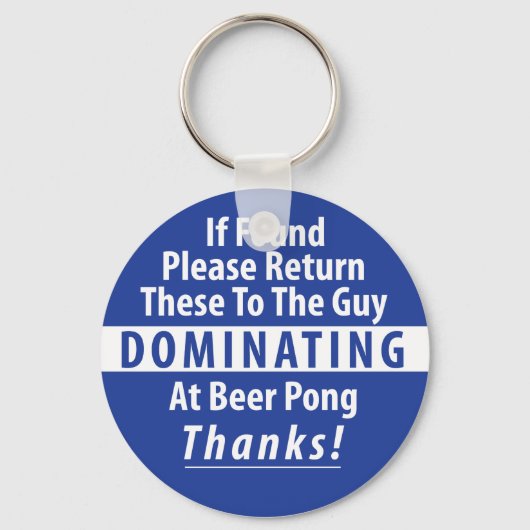 Beer Pong Dominance Sleutelhanger (Voorkant)