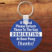 Beer Pong Dominance Sleutelhanger (Voorkant)