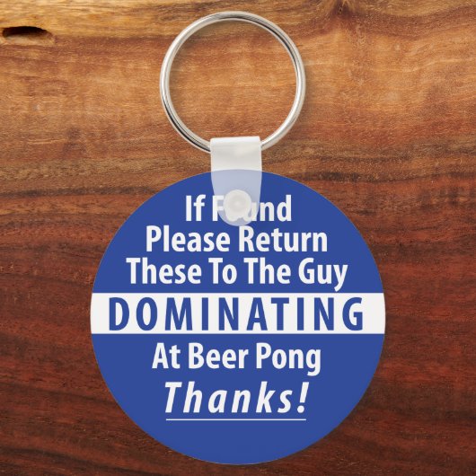 Beer Pong Dominance Sleutelhanger (Voorkant)