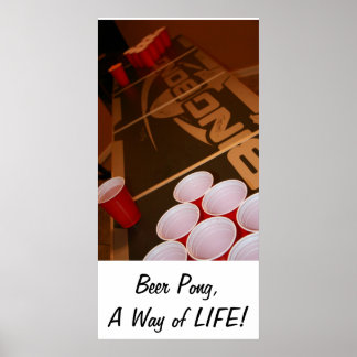 Beer Pong, een manier van leven Poster