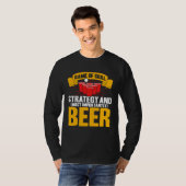 Beer Pong Game Of Skill Strategy Beer Pong T-shirt (Voorkant volledig)
