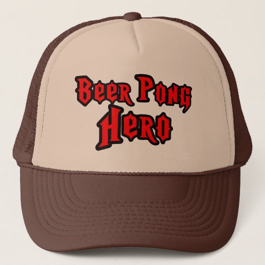 Beer Pong Hero Trucker Pet (Voorkant)