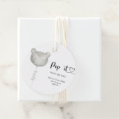 Beer Pong het als ze opengaat babyshower Bedankjes Labels (In situ)