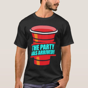 Beer Pong Het feest is op het podium. T-shirt