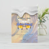 Beer pong Invitation Kaart (Staand voorkant)