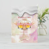 Beer pong Invitation Kaart (Staand voorkant)