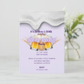 Beer pong Invitation Kaart (Staand voorkant)