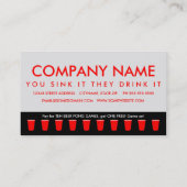 Beer Pong Kampioen Loyaliteitskaart Klantenkaartje (Achterkant)