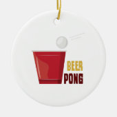 Beer Pong Keramisch Ornament (Voorkant)