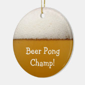 Beer Pong Keramisch Ornament (Links)