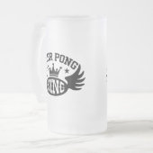 Beer Pong King Matglas Bierpul (Voorkant links)