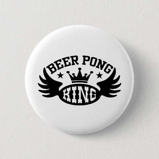 Beer Pong King Ronde Button 5,7 Cm (Voorkant)
