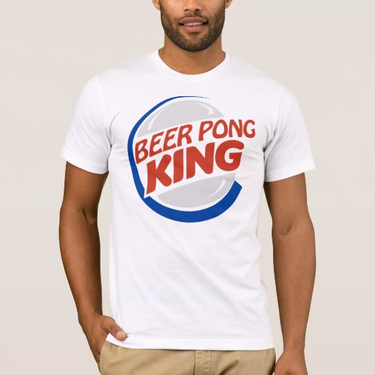 BEER PONG KING T-SHIRT (Voorkant)