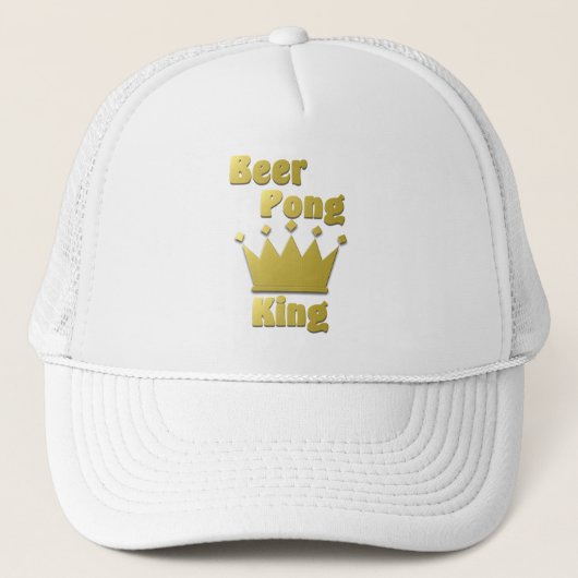 Beer Pong King Trucker Pet (Voorkant)