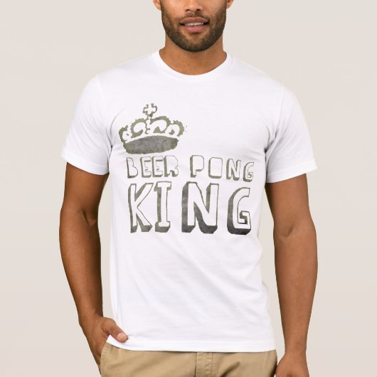 Beer Pong King TShirt (Voorkant)