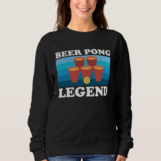 Beer Pong Legend  Beer Drinking Party Championship Trui (Voorkant)