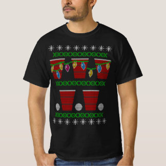 Beer pong lelijke kerstzweet lange hoes shirt