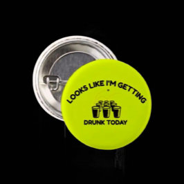 Beer Pong Leven | Dronken Worden Vandaag Knop Ronde Button 3,2 Cm