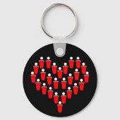 Beer Pong Love Sleutelhanger (Voorkant)