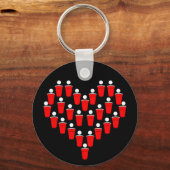 Beer Pong Love Sleutelhanger (Voorkant)