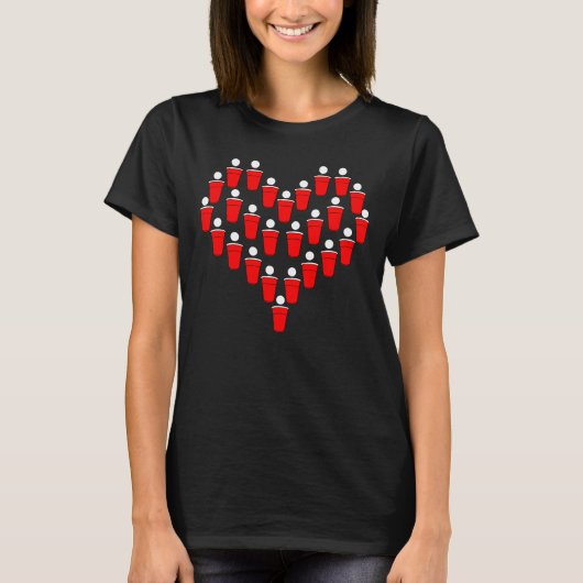 Beer Pong Love T-shirt (Voorkant)