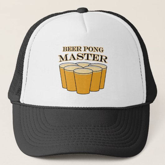 Beer Pong Master Trucker Pet (Voorkant)