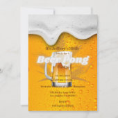 Beer pong party Invitation Kaart (Voorkant)