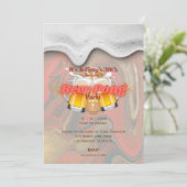 Beer pong party Invitation Kaart (Staand voorkant)