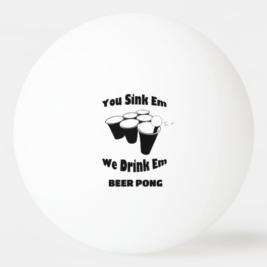 Beer Pong Ping Pong Balls Pingpongbal (Voorkant)