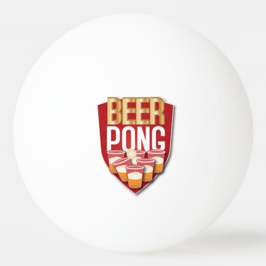 Beer Pong Pingpongbal (Voorkant)